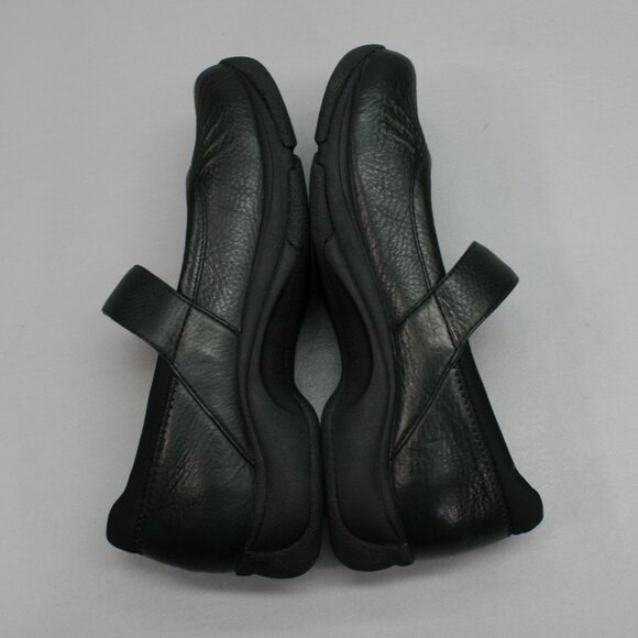 Dansko Ladies 41(10.5-11) Kitty Pleated Black Mary Jane Buckle Strap Shoes Clogs - Picture 12 of 12